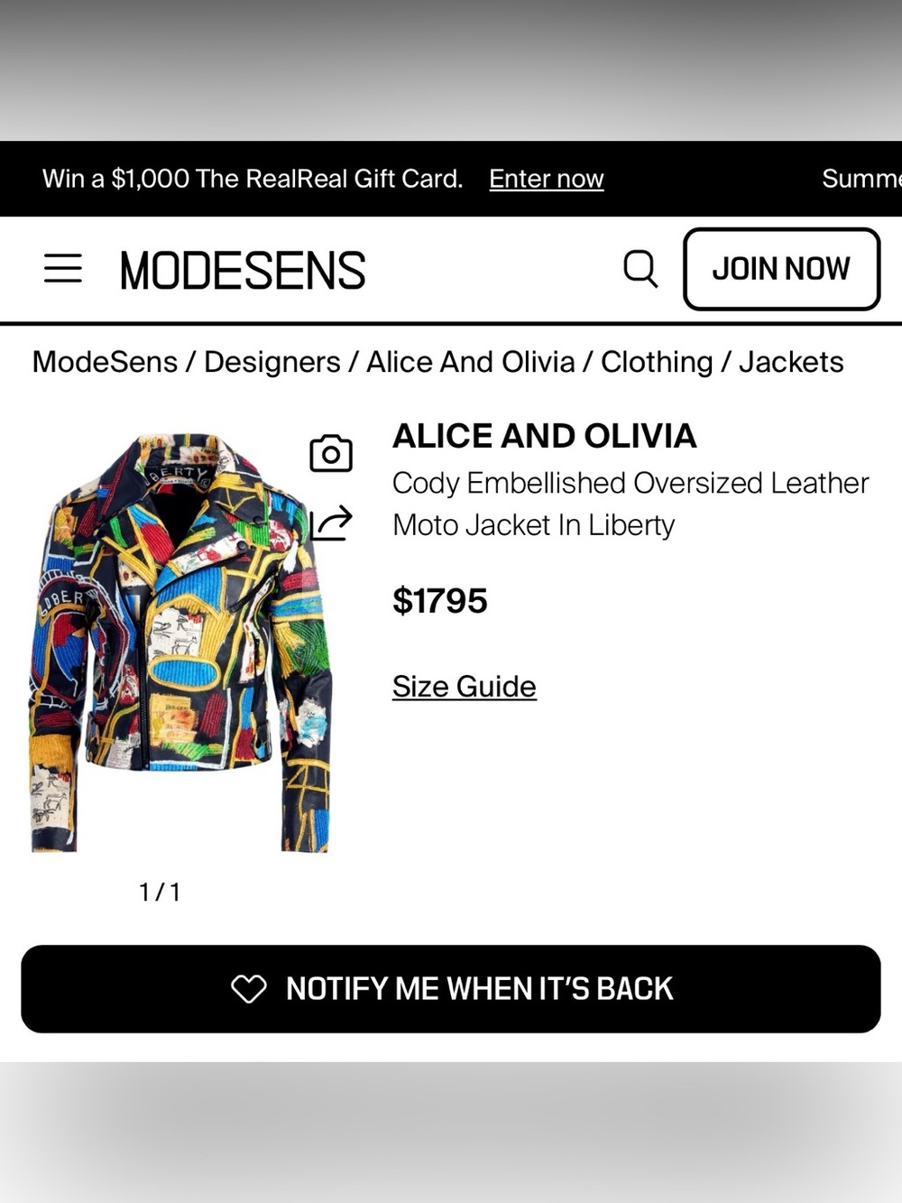 Alice + Olivia X Basquiat Cody Embellished Leather Jacket In Liberty. Size XS - Picture 16 of 17